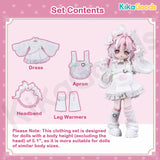 National Style Series Jade Cream Pudding 1/12 BJD Clothing Set