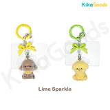 Flocked Milk Candy Dog Charm