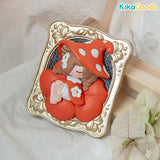 Mushroom Girl Relief-Carved Refrigerator Magnet Blind Box