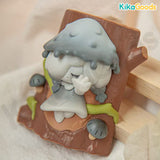 Mushroom Girl Relief-Carved Refrigerator Magnet Blind Box
