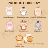LuLu the Piggy Animal Party Series 2 Cutest Butler PVC Face Plush Key Cover Keychain Blind Box