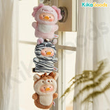 LuLu the Piggy Animal Party Series 2 Cutest Butler PVC Face Plush Key Cover Keychain Blind Box