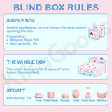 Bath Collection Cute Beans Squishy Blind Box